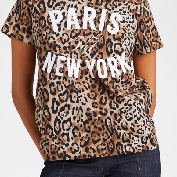 cinq a sept Tops - Cinq a Sept Leopard Print Tee